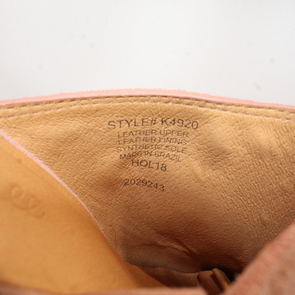 Madewell The Harper 9.5M Pink Closed Toe Block Heeled Suede Slide Mule k4920 - Picture 13 of 14